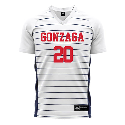 Gonzaga - NCAA Women's Soccer : Harper Boninsegna-Mullins - White Soccer Jersey-0