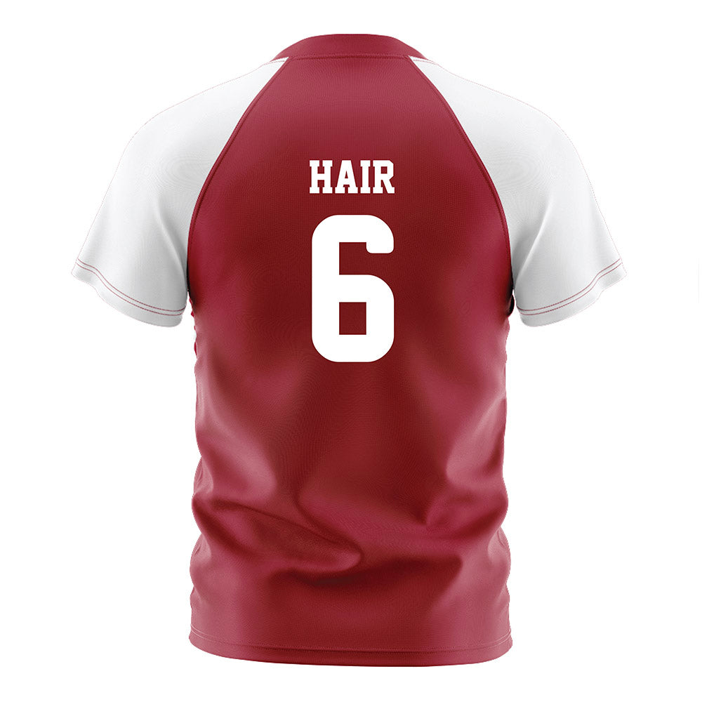 Arkansas - NCAA Women's Soccer : Cora Hair - Cardinal Soccer Jersey-1