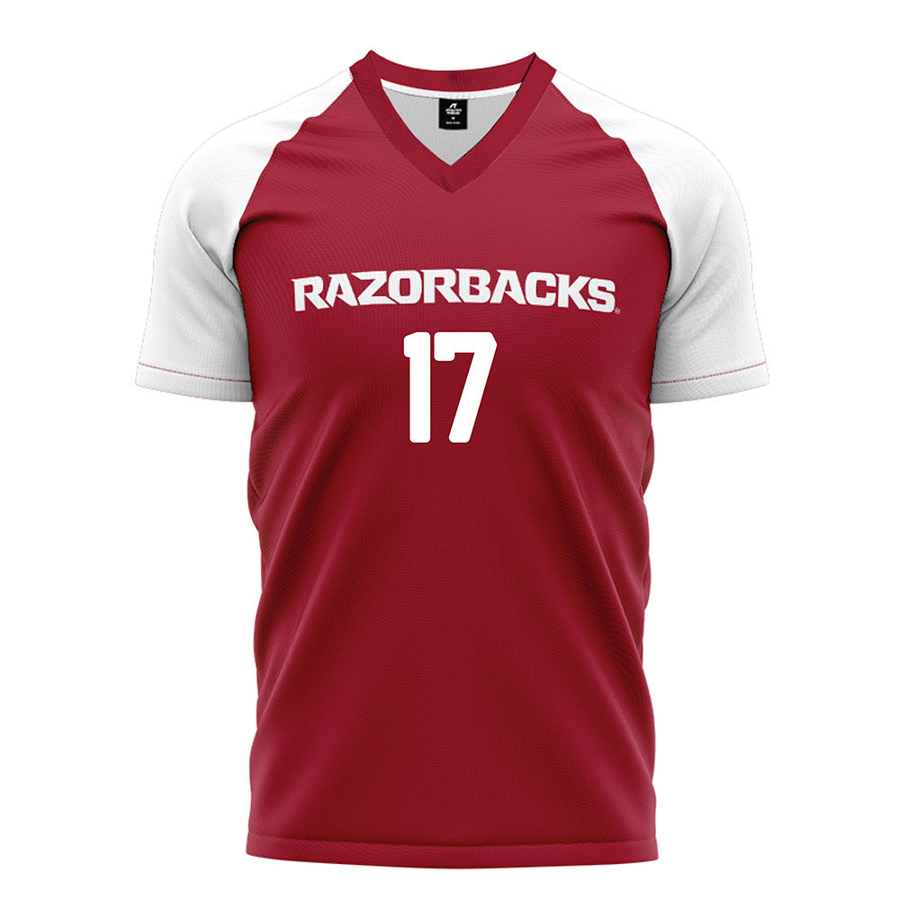 Arkansas - NCAA Women's Soccer : Kennedy Ball - Cardinal Soccer Jersey-0