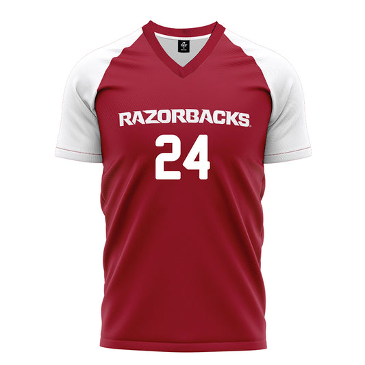 Arkansas - NCAA Women's Soccer : Kayla Morawietz - Cardinal Soccer Jersey-0