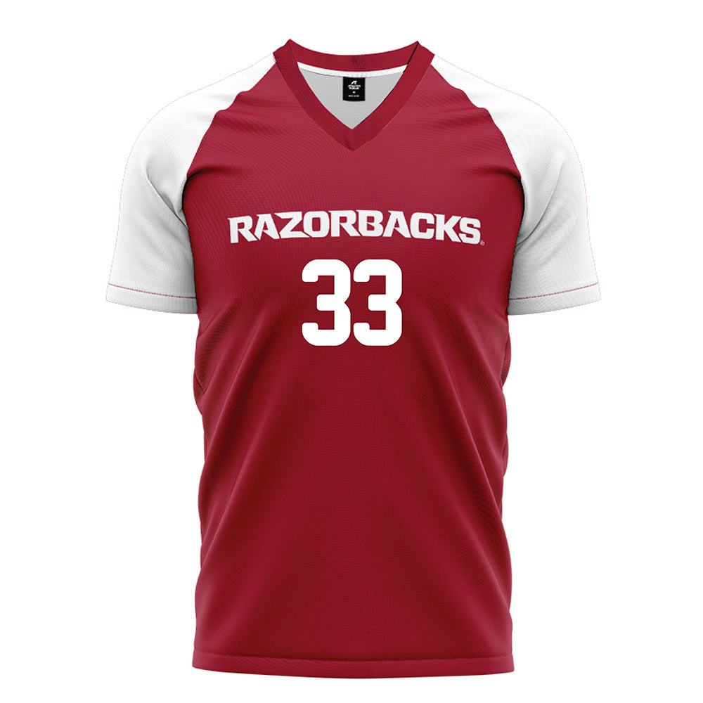 Arkansas - NCAA Women's Soccer : Madden McDonald - Cardinal Soccer Jersey-0