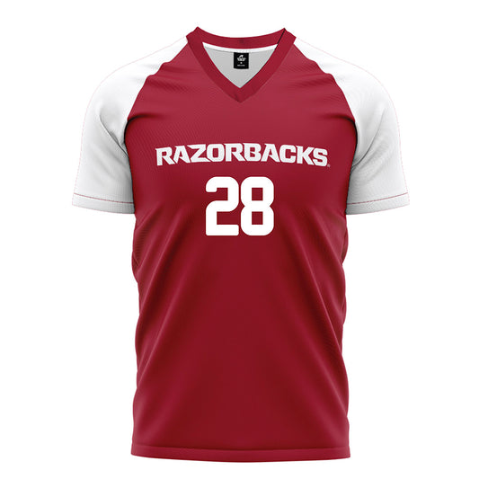 Arkansas - NCAA Women's Soccer : Kyndal Ewertz - Cardinal Soccer Jersey
