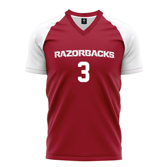 Arkansas - NCAA Women's Soccer : Nuria Craig - Cardinal Soccer Jersey-0