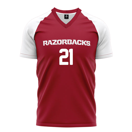 Arkansas - NCAA Women's Soccer : Molly Teed - Cardinal Soccer Jersey-0
