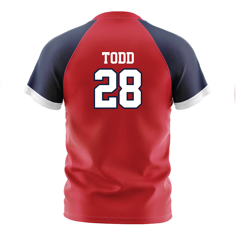 Gonzaga - NCAA Women's Soccer : Emily Todd - Red Soccer Jersey-1