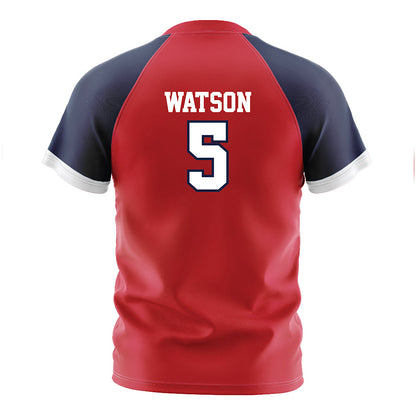 Gonzaga - NCAA Men's Soccer : Terry Watson - Red Soccer Jersey-1