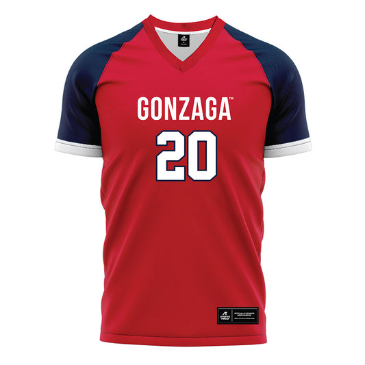 Gonzaga - NCAA Women's Soccer : Harper Boninsegna-Mullins - Red Soccer Jersey-0