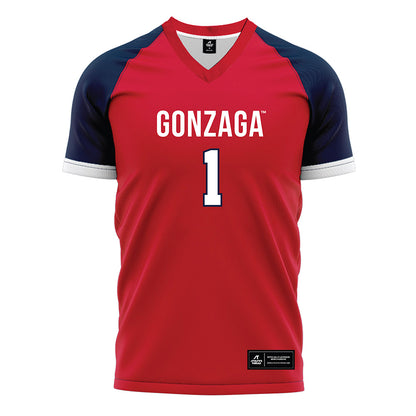 Gonzaga - NCAA Men's Soccer : Chema Preciado - Red Soccer Jersey-0