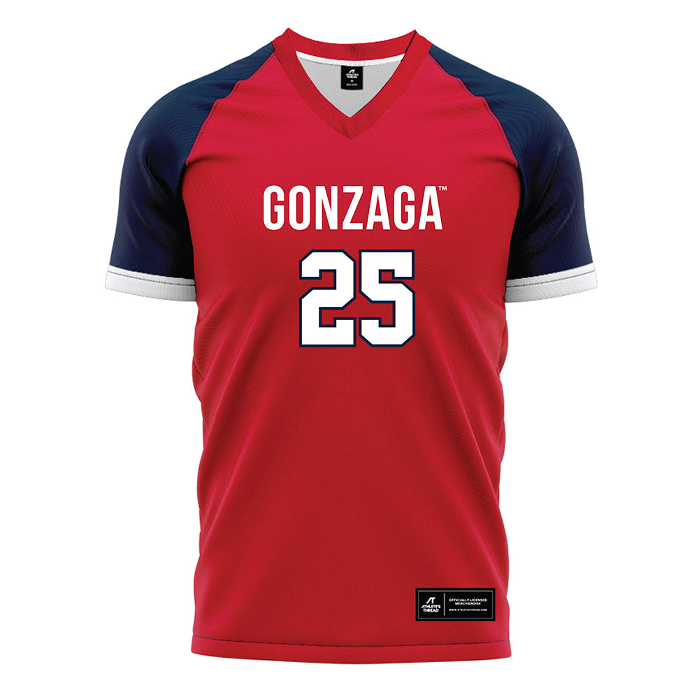 Gonzaga - NCAA Men's Soccer : Dylan Cantafio - Red Soccer Jersey-0