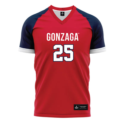 Gonzaga - NCAA Men's Soccer : Dylan Cantafio - Red Soccer Jersey-0