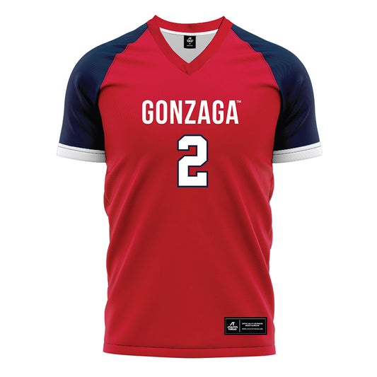 Gonzaga - NCAA Women's Soccer : Emma Hensley - Red Soccer Jersey-0
