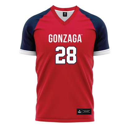 Gonzaga - NCAA Women's Soccer : Emily Todd - Red Soccer Jersey-0