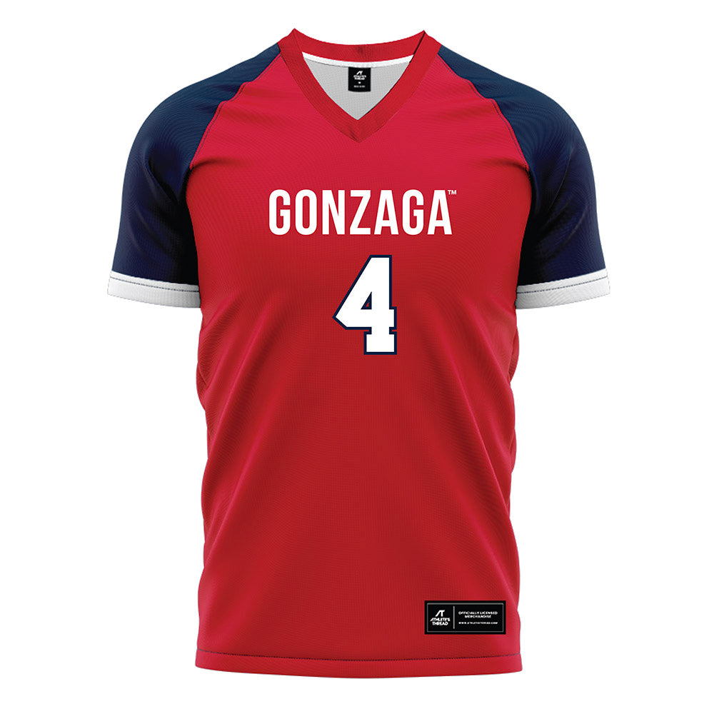 Gonzaga - NCAA Men's Soccer : Damoni McKenna-Greenawalt - Red Soccer Jersey-0