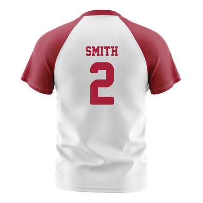 Arkansas - NCAA Women's Soccer : Keegan Smith - White Soccer Jersey-1