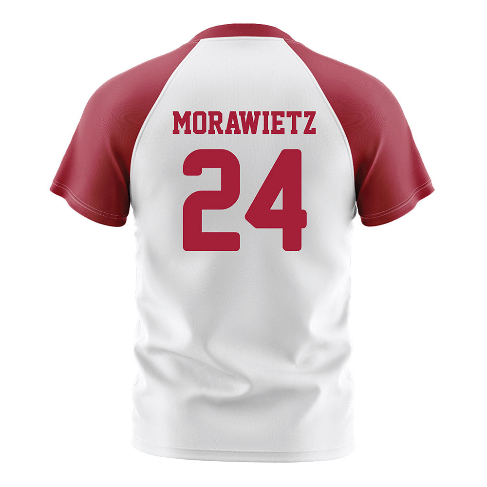 Arkansas - NCAA Women's Soccer : Kayla Morawietz - White Soccer Jersey-1