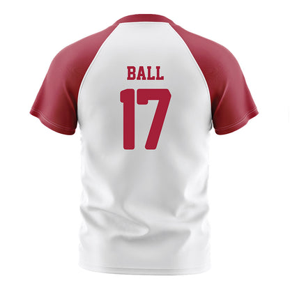 Arkansas - NCAA Women's Soccer : Kennedy Ball - White Soccer Jersey-1