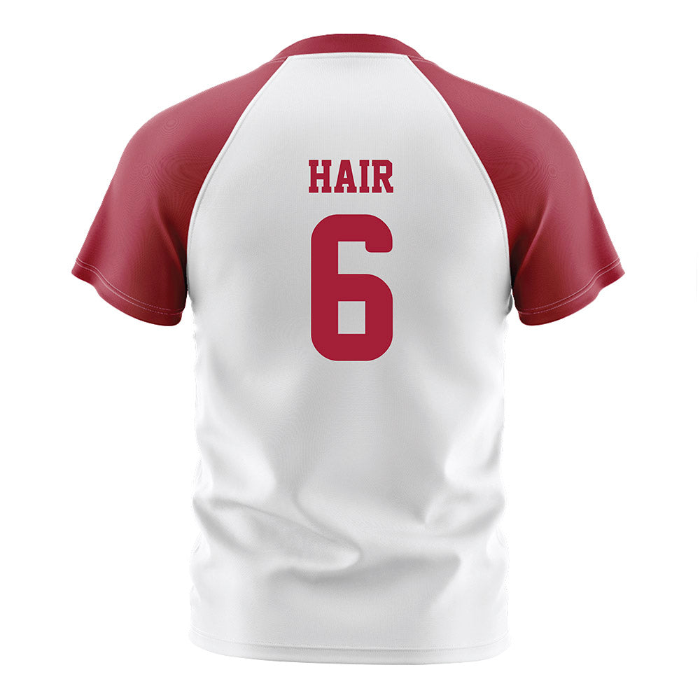 Arkansas - NCAA Women's Soccer : Cora Hair - White Soccer Jersey-1