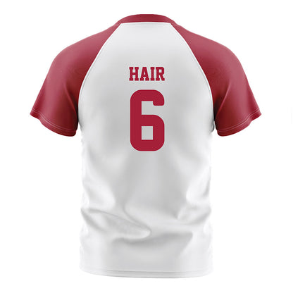 Arkansas - NCAA Women's Soccer : Cora Hair - White Soccer Jersey-1