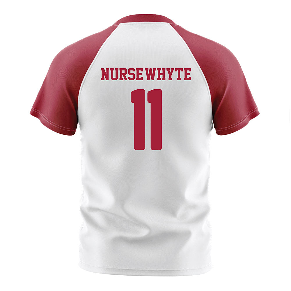 Arkansas - NCAA Women's Soccer : Aniyah Nurse-Whyte - White Soccer Jersey-1