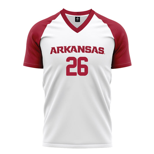 Arkansas - NCAA Women's Soccer : Jailyn Brownlee - White Soccer Jersey
