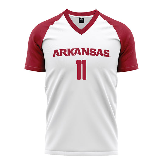 Arkansas - NCAA Women's Soccer : Aniyah Nurse-Whyte - White Soccer Jersey-0
