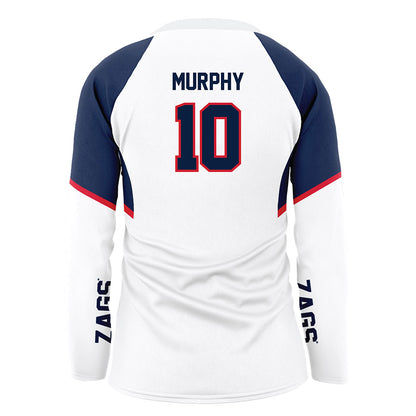 Gonzaga - NCAA Women's Volleyball : Hazel Murphy - White Volleyball Jersey-1
