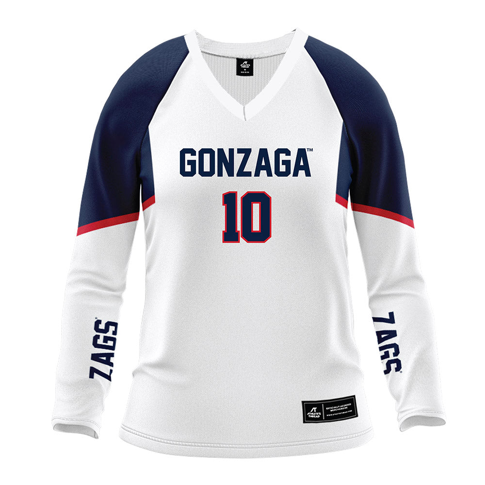 Gonzaga - NCAA Women's Volleyball : Hazel Murphy - White Volleyball Jersey-0