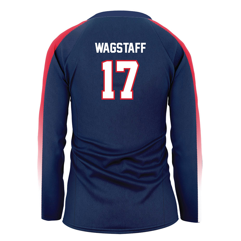 Gonzaga - NCAA Women's Volleyball : Claire Wagstaff - Navy Volleyball Jersey-1