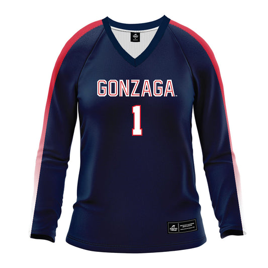 Gonzaga - NCAA Women's Volleyball : Aurie Duncan - Navy Volleyball Jersey-0
