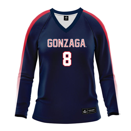 Gonzaga - NCAA Women's Volleyball : Dani Clewis - Navy Volleyball Jersey-0