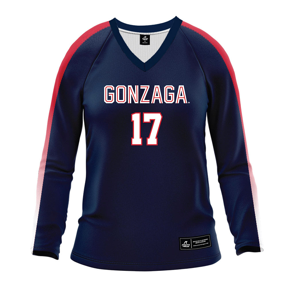 Gonzaga - NCAA Women's Volleyball : Claire Wagstaff - Navy Volleyball Jersey-0