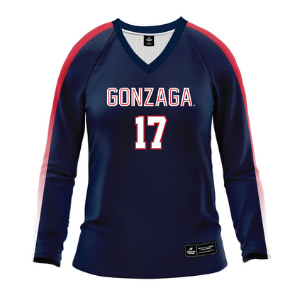 Gonzaga - NCAA Women's Volleyball : Claire Wagstaff - Navy Volleyball Jersey-0