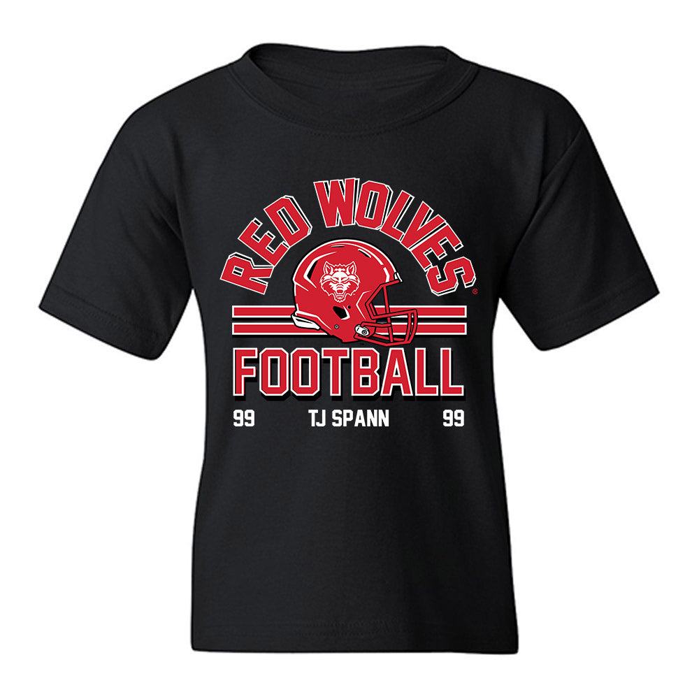 Arkansas State - NCAA Football : Tj Spann - Youth T-Shirt-0
