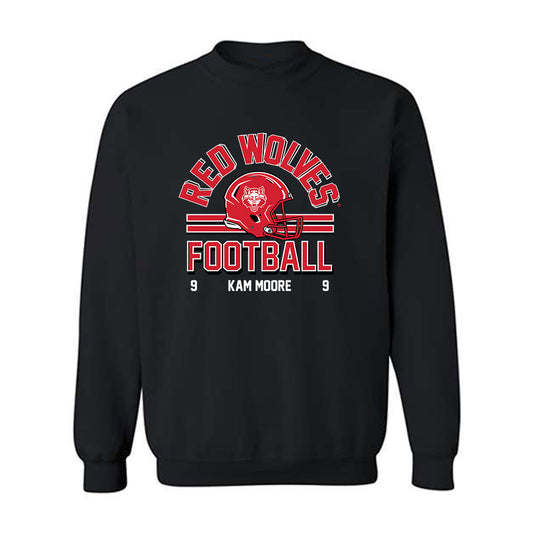 Arkansas State - NCAA Football : Kam Moore - Crewneck Sweatshirt-0