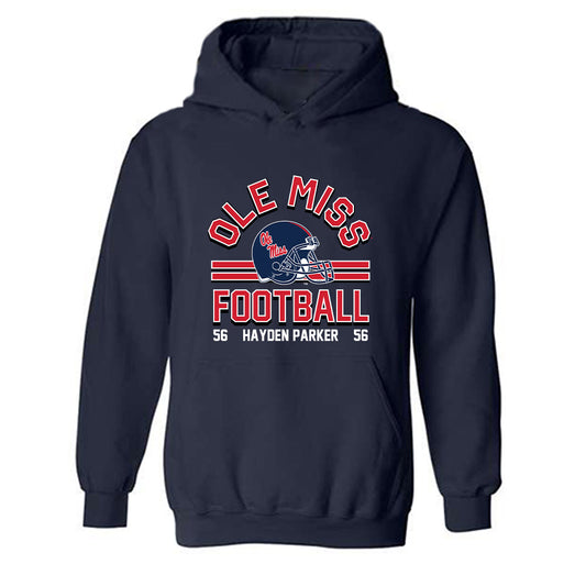 Ole Miss - NCAA Football : Hayden Parker - Classic Fashion Shersey Hooded Sweatshirt-0
