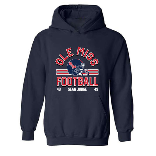 Ole Miss - NCAA Football : Sean Judge - Classic Fashion Shersey Hooded Sweatshirt-0