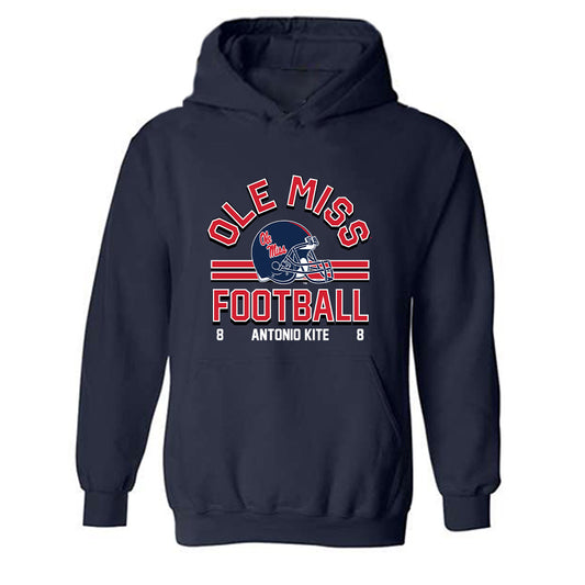 Ole Miss - NCAA Football : Antonio Kite - Classic Fashion Shersey Hooded Sweatshirt-0