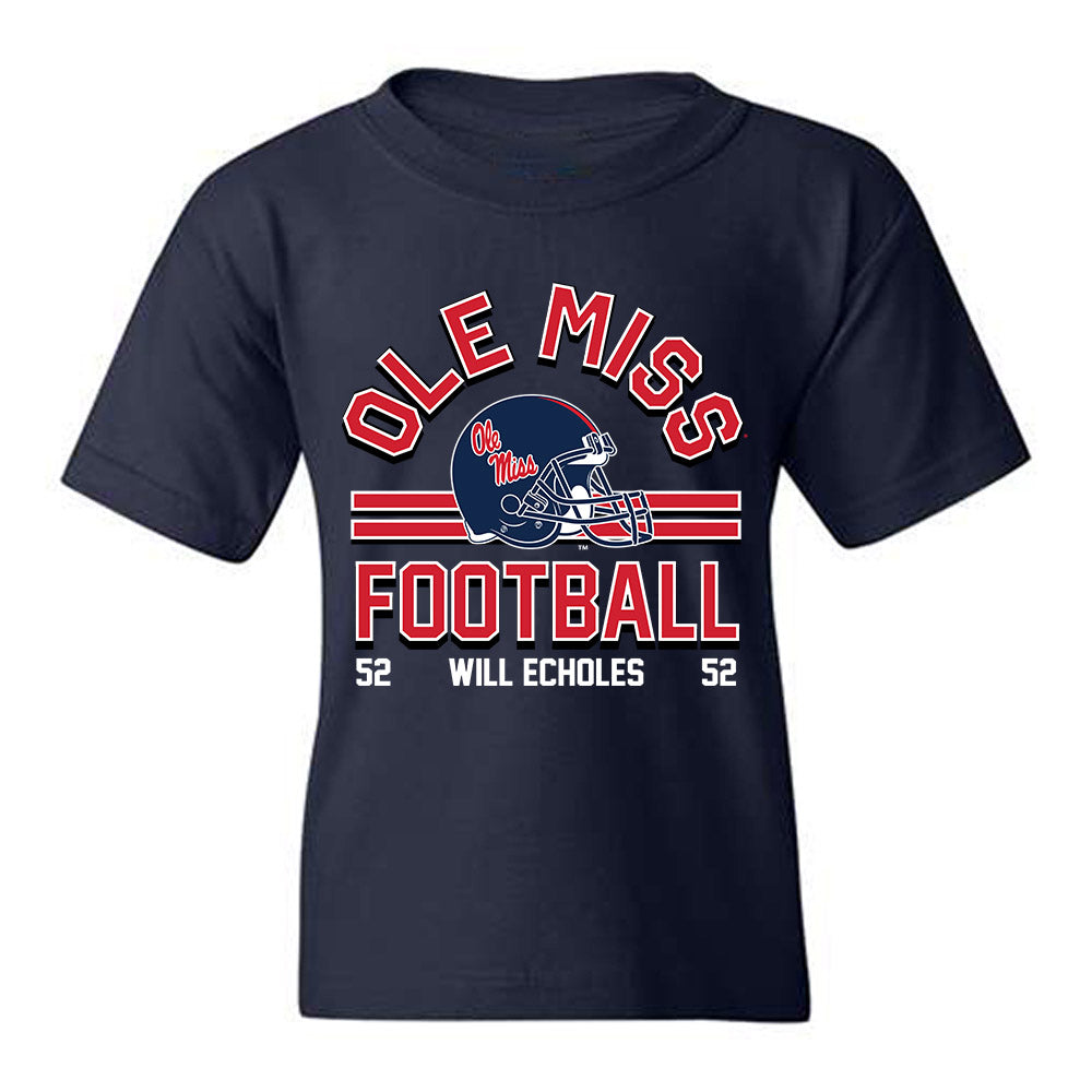 Ole Miss - NCAA Football : Will Echoles - Classic Fashion Shersey Youth T-Shirt-0