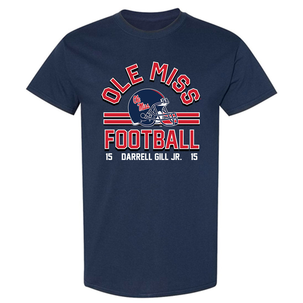 Ole Miss - NCAA Football : Darrell Gill Jr. - Classic Fashion Shersey T-Shirt-0