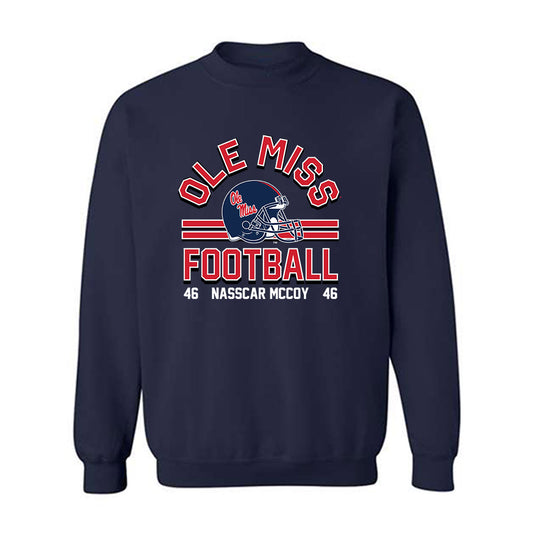 Ole Miss - NCAA Football : Nasscar Mccoy - Classic Fashion Shersey Crewneck Sweatshirt-0