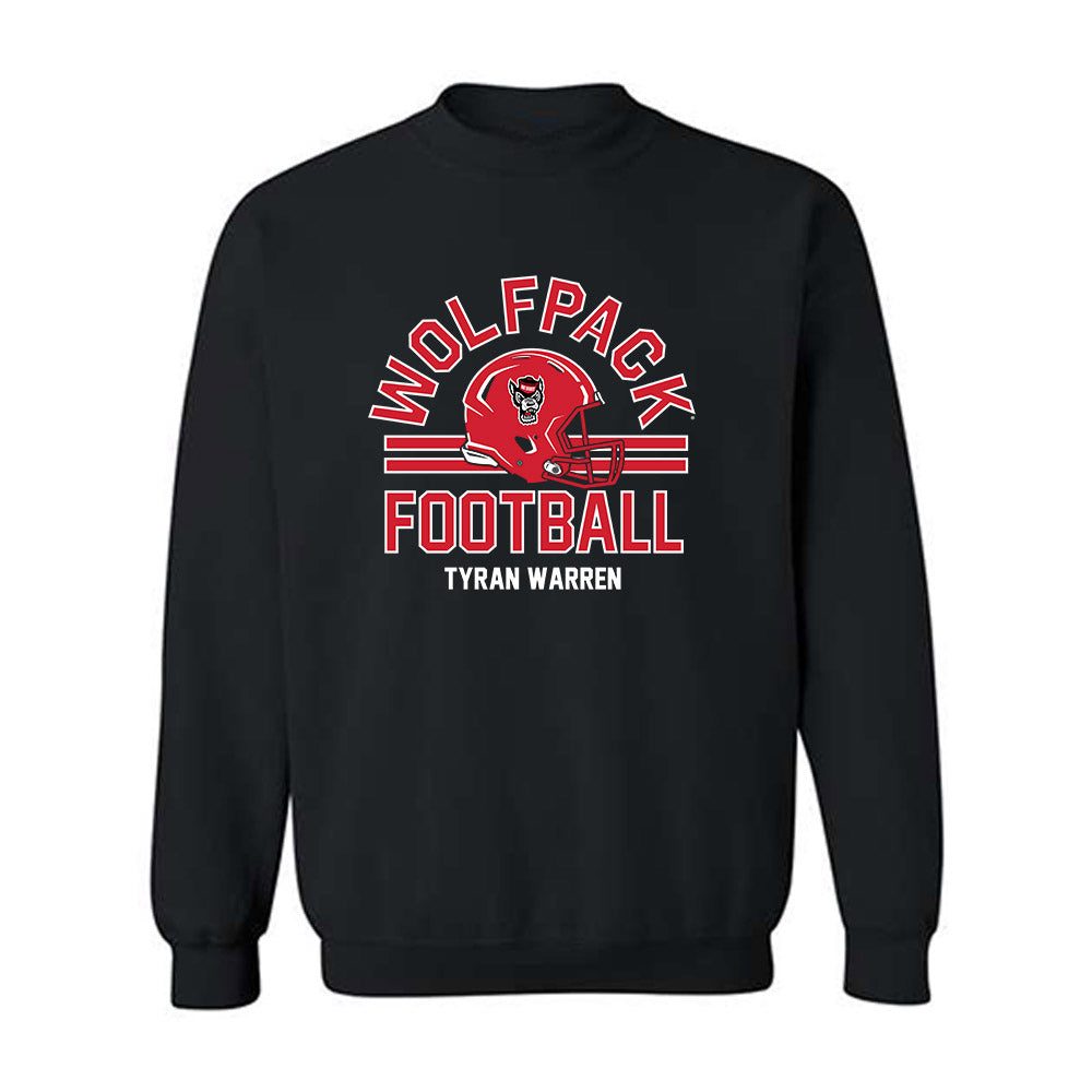 NC State - NCAA Football : Tyran Warren - Classic Fashion Shersey Crewneck Sweatshirt-0
