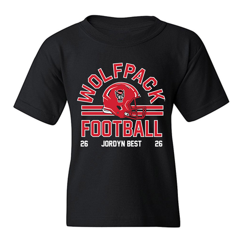 NC State - NCAA Football : Jordyn Best - Classic Fashion Shersey Youth T-Shirt-0