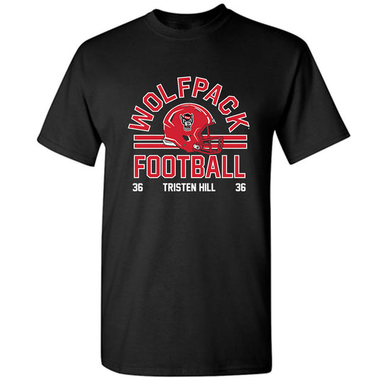 NC State - NCAA Football : Tristen Hill - Classic Fashion Shersey T-Shirt-0
