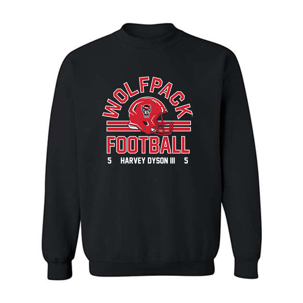 NC State - NCAA Football : Harvey Dyson III - Classic Fashion Shersey Crewneck Sweatshirt-0