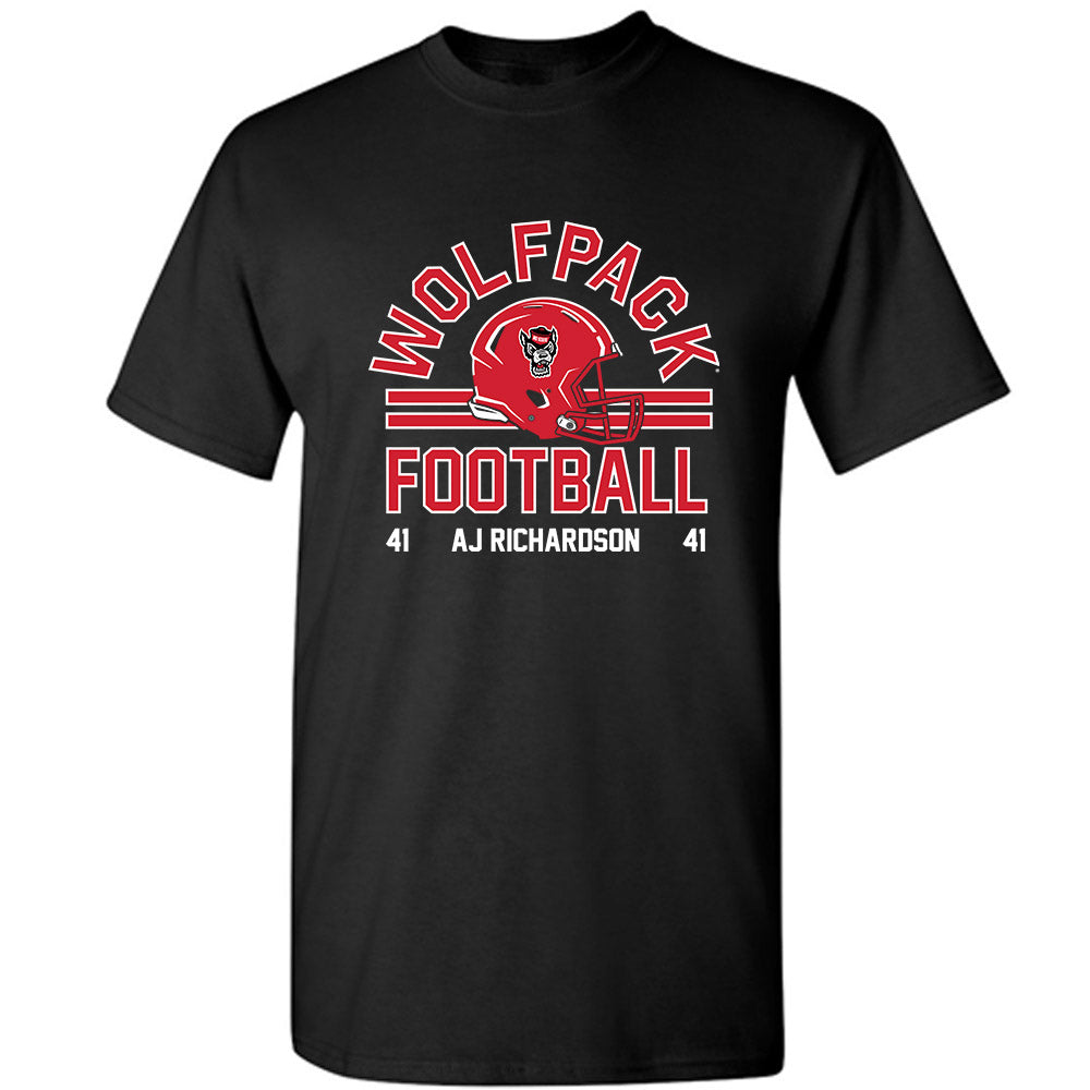 NC State - NCAA Football : AJ Richardson - Classic Fashion Shersey T-Shirt-0