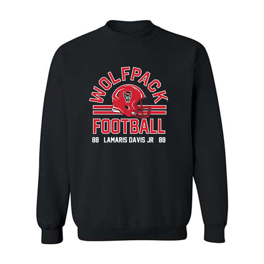 NC State - NCAA Football : Lamaris Davis Jr - Classic Fashion Shersey Crewneck Sweatshirt-0
