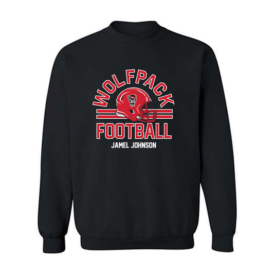NC State - NCAA Football : Jamel Johnson - Classic Fashion Shersey Crewneck Sweatshirt-0