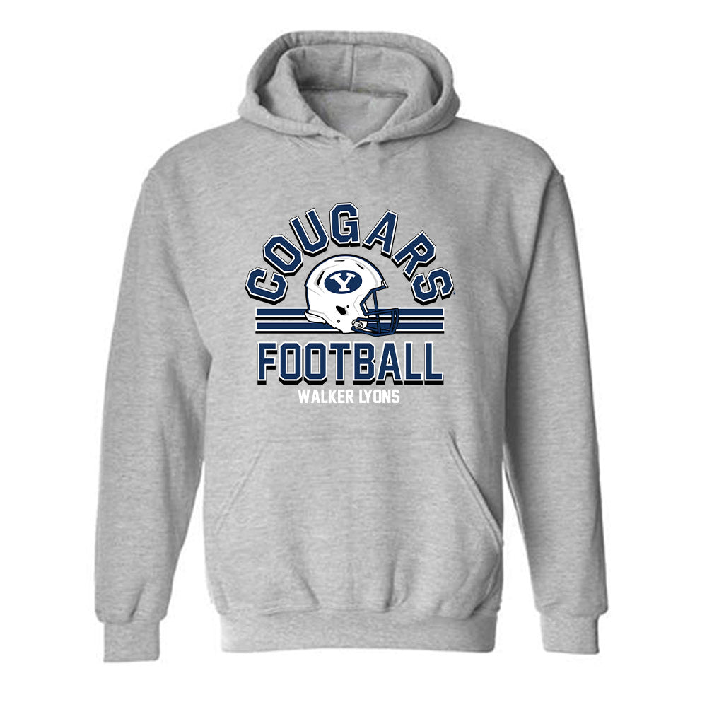 BYU - NCAA Football : Walker Lyons - Hooded Sweatshirt-0