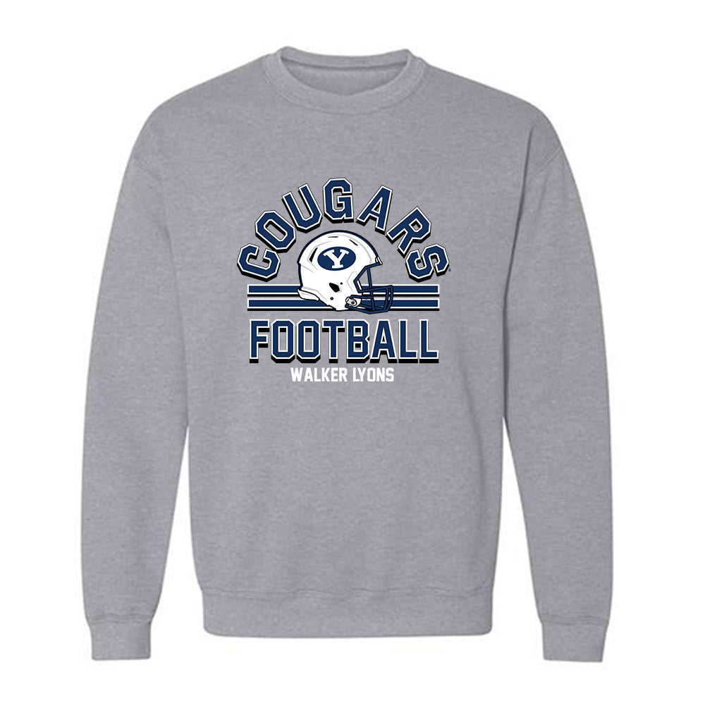 BYU - NCAA Football : Walker Lyons - Crewneck Sweatshirt-0