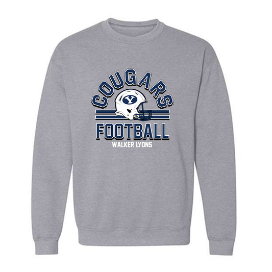 BYU - NCAA Football : Walker Lyons - Crewneck Sweatshirt-0